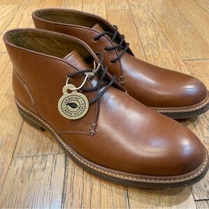 Johnston & Murphy Men’s Size 8.5 Calder Leather Chukka Boots Brown Mahogany $165